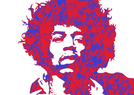 Jimi Hendrix Watercolor portrait