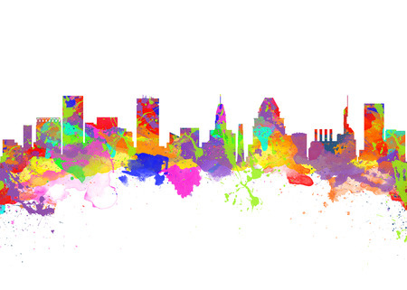Watercolor art print of the skyline of Baltimore USA
Beautiful Wall Art / Home Decor Canvas Prints Image.
great presentation in both corporate and personal settings ie offices/ clubs/
restaurants/ Home etc.の写真素材