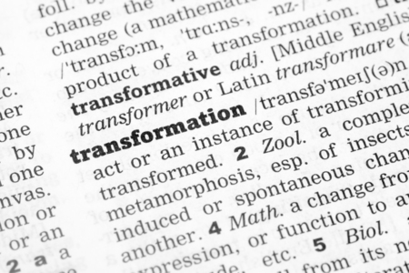 Dictionary definition of the word Transformationの写真素材