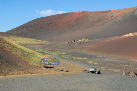 A view of Timanfaya National Park, Lanzaroteの写真素材