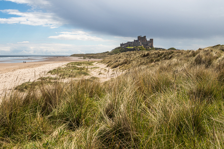 Bamburgh Castle is a castle on the northeast coast of England, by the village of Bamburgh in Northumberlandのeditorial素材