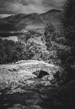 Ashness Bridge in the lake district UKの写真素材