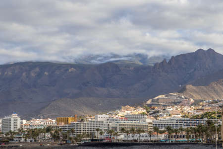 Playa de las AmÃ©ricas  tenerife Spainのeditorial素材