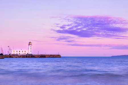 Scarborough lighthouse taken at sunset