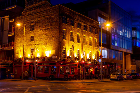 O'Briens Bar in Dublin Irelandの写真素材