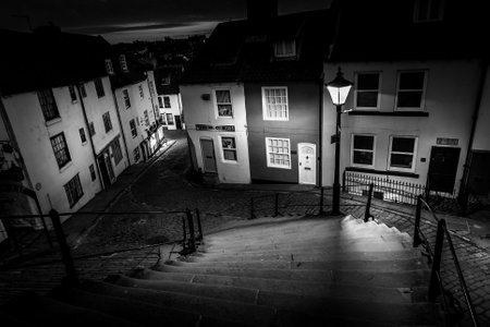 Whitby A Seaside Town In North Yorkshireの写真素材