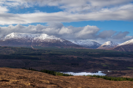 A scenic view of the Isle of Skye, Scotland, UKの写真素材