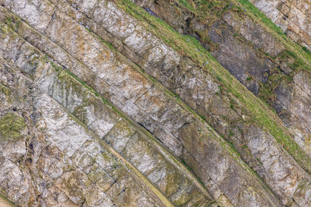 rock formation near flamborough on the Yorkshire coastの写真素材
