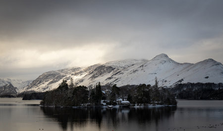 Keswick The Lake District Cumbria UKの写真素材