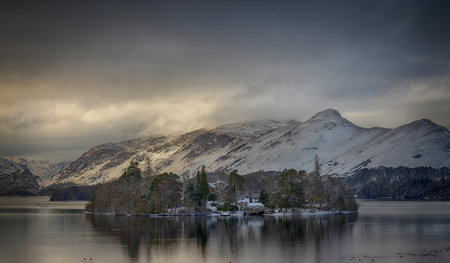Keswick The Lake District Cumbria UKの写真素材