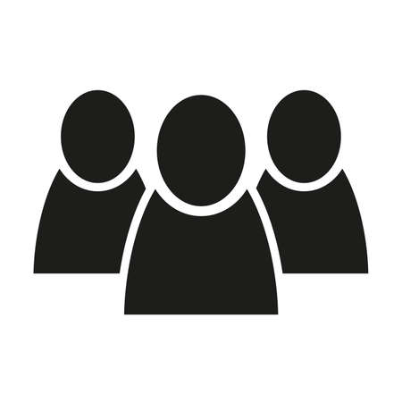 team group of people flat icon vector illustrationのイラスト素材