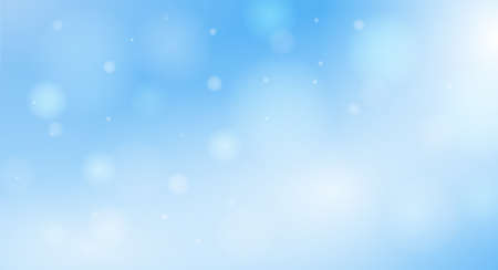 light blue colored bokeh background with glowing circular shapes vector illustrationのイラスト素材