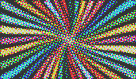 abstract colorful 70s retro halftone background, vector illustrationのイラスト素材