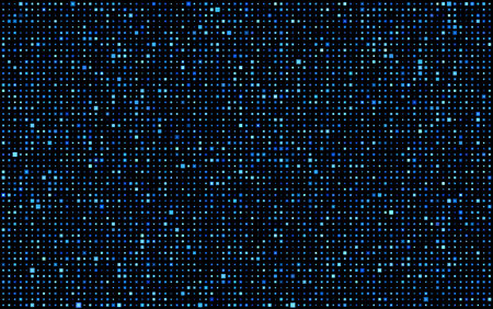 abstract blue pixel mosaic background, vector illustrationのイラスト素材