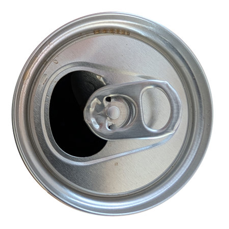 directly above view of open soda can