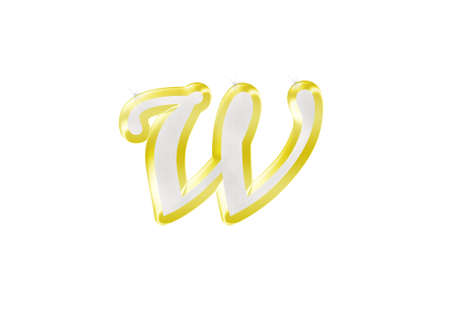 Letter wの写真素材