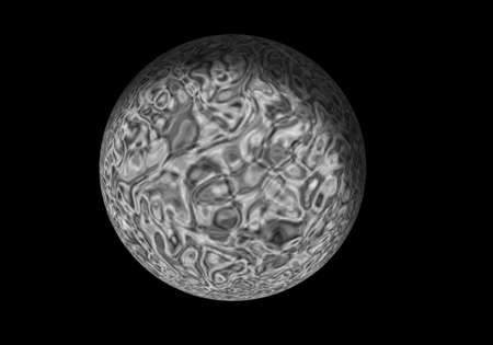 The Planet in white and black colorsの写真素材
