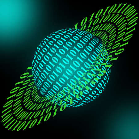 Binary planetの写真素材