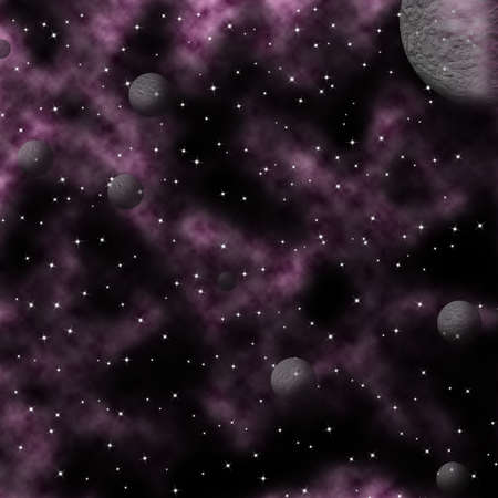 Planets in galaxyの写真素材