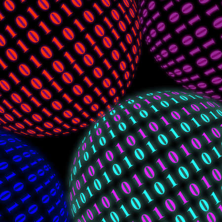 Binary sphereの写真素材
