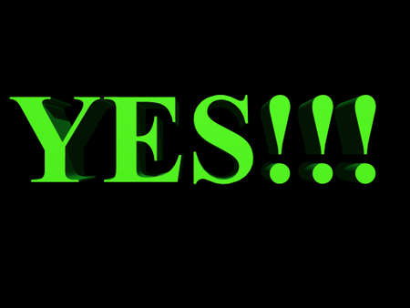 Yes symbolの写真素材