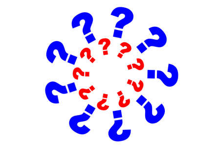 3d question markの写真素材