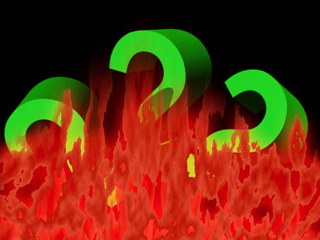 Problem in fireの写真素材