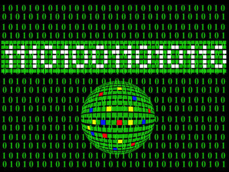 binary backgroundの写真素材