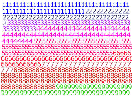 Number backgroundの写真素材