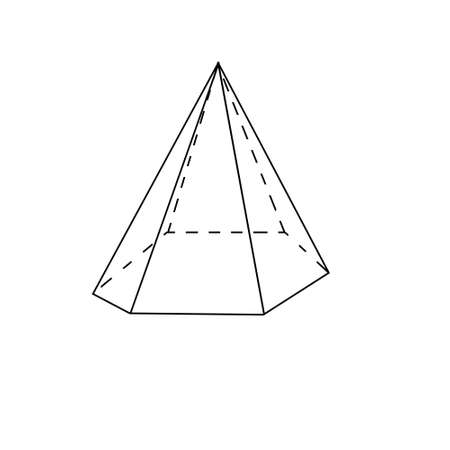 volumetric geometric figure on a white backgroundの写真素材
