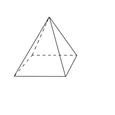 volumetric geometric figure on a white backgroundの写真素材