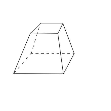 volumetric geometric figure on a white backgroundの写真素材
