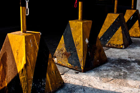 Yellow Concrete Blocsの写真素材