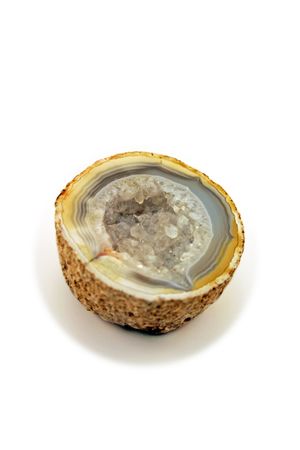Geode isolated on white background