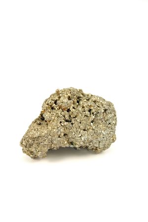 Pyrite isolated on white background