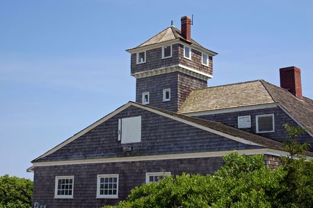 An old Life Saving Station in Sandy Hook, NJの写真素材