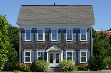 A traditional Cape Cod house in Provincetown, Massachusettsのeditorial素材