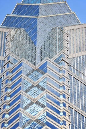 A view of One Liberty Place in Philadelphia, Pennsylvaniaのeditorial素材