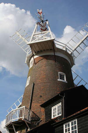 Windmill in Norfolk , Englandの写真素材