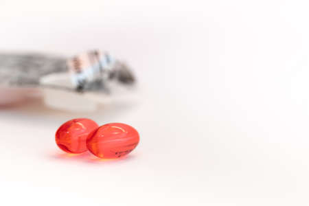 Pills tablets and medicines of different colorsの写真素材