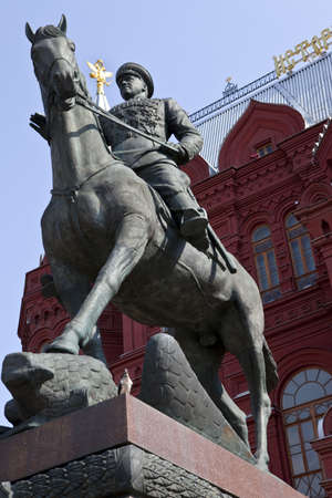 Marshal Zhukov Statue in Moscow