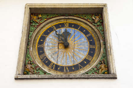 The Clock on the Church of the Holy Spirit in Tallinn