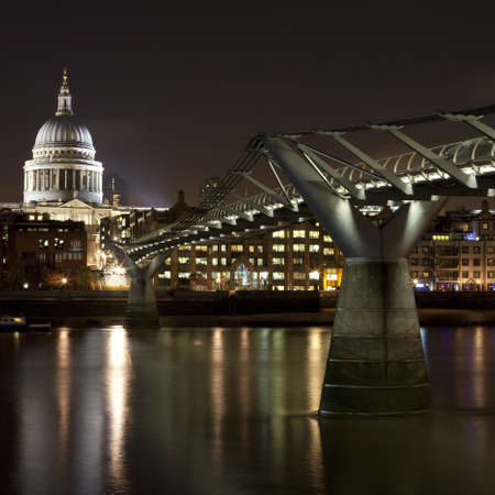 St Pauls cathedral and the Millennium Bridge