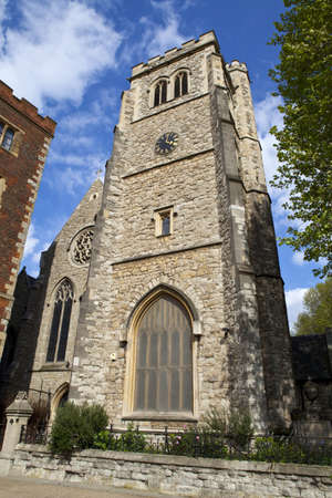 St Mary of Lambeth church which contains the Garden Museum in London.のeditorial素材