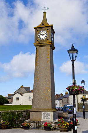 The clock tower in St  Just, Cornwall のeditorial素材