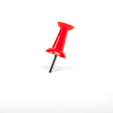 Red Map Pin on a white background.の写真素材
