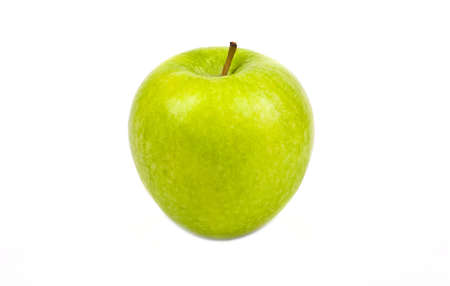 Green Apple on a white background.の写真素材