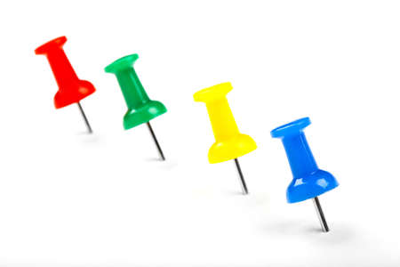 Map Pins over a white background.の写真素材