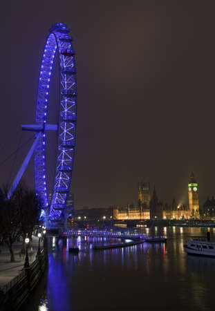 Magnificent view taking in the London Eye and Houses of Parliament 