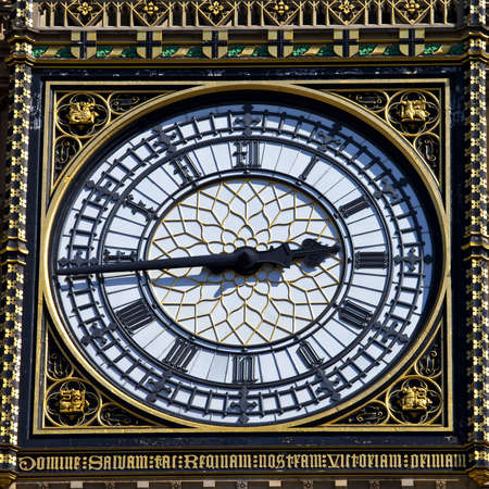 The Clock-Face of Big Ben (on the Elizabeth Tower) in London.